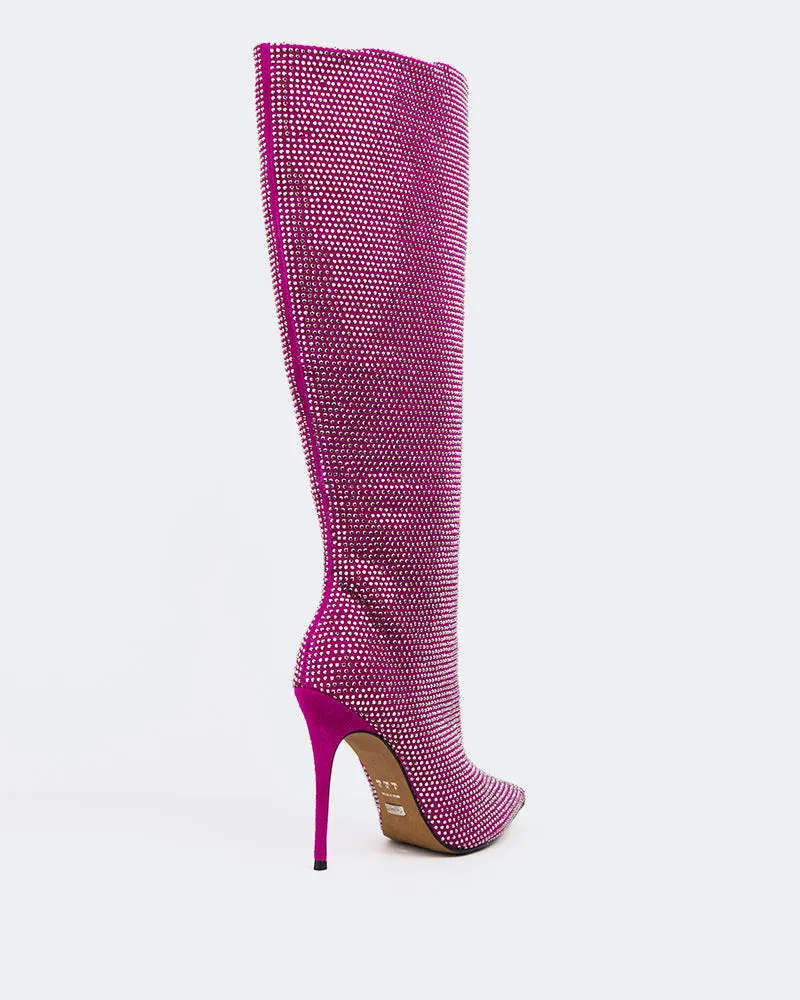 Basma Fuschia Suede Edge And Ease