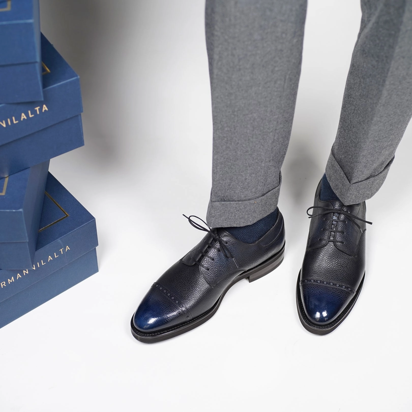 Bernat Brogue Derby - Orion Patina Crafted To Move Layered City