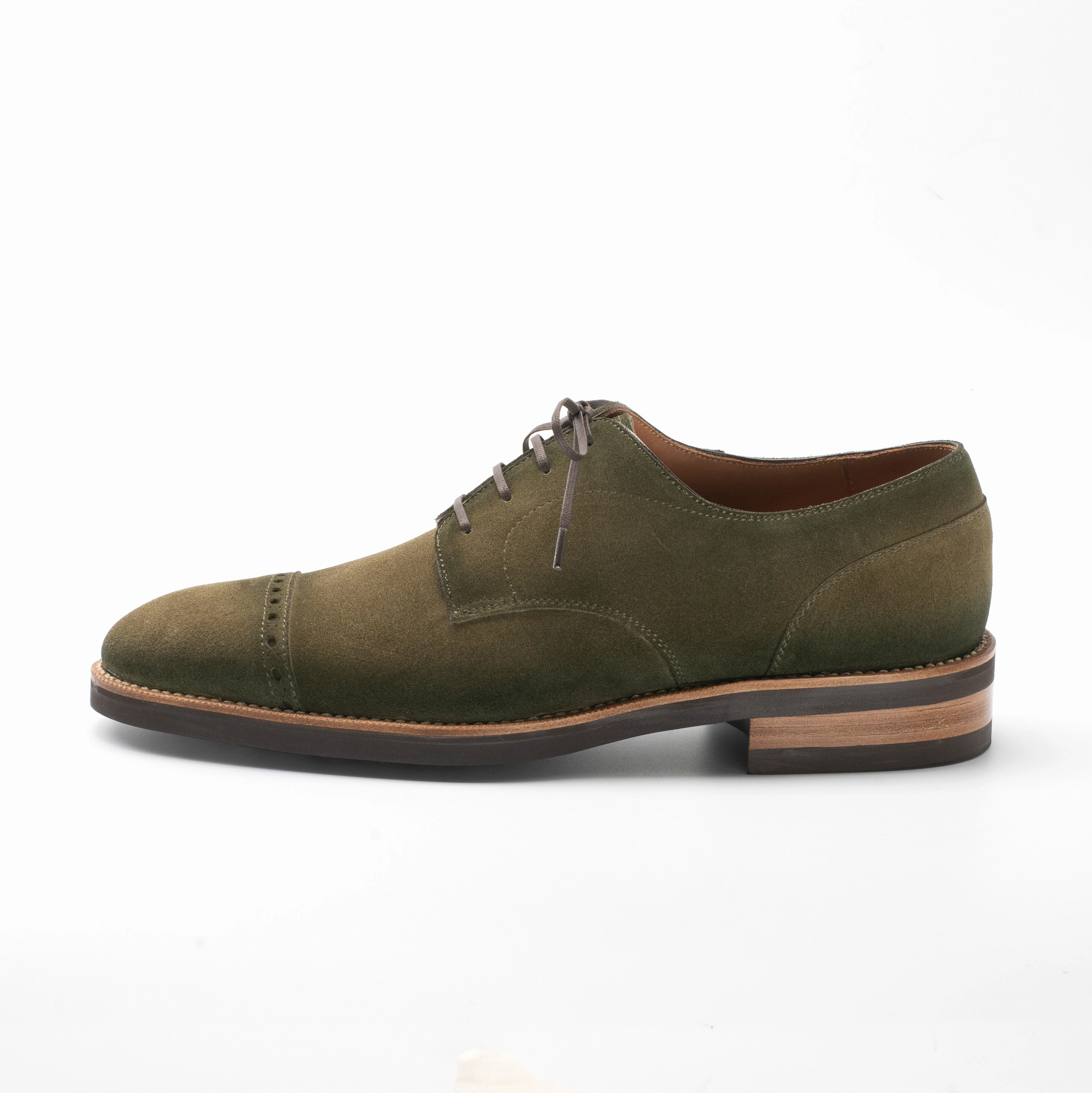 Bernat Brogue Derby Mto - Fern Green Suede Lifestyle Engineered