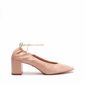 Flowline Fashion Wear The Moment Bethany Mid Block Leather Pump