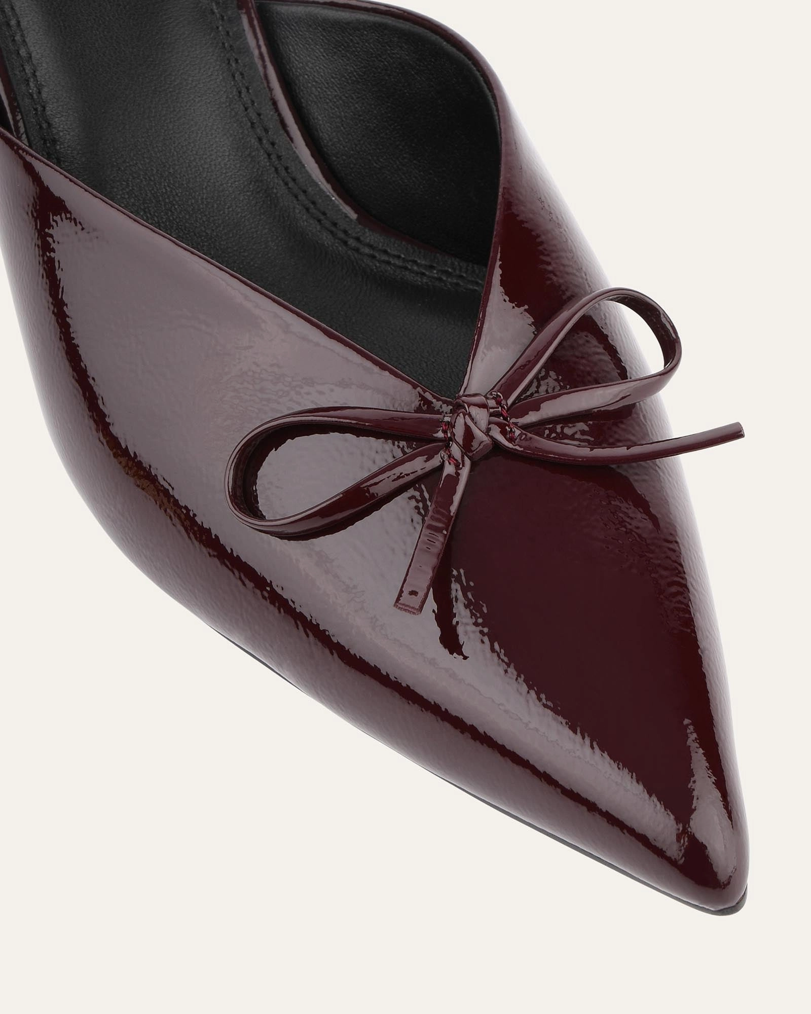 Betsy Mid Heels Merlot Crinkle Patent Live With Intent