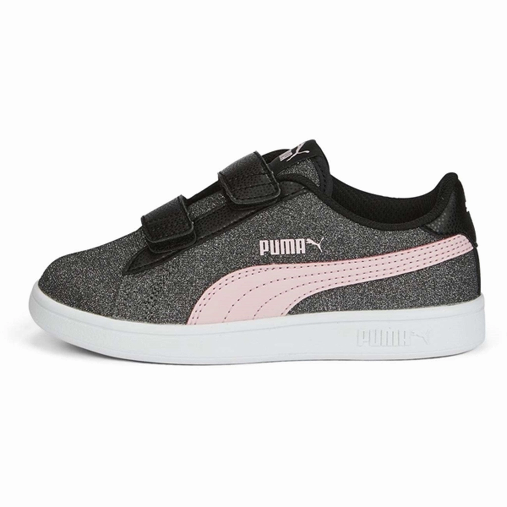 Puma Smash V2 Glitz Glamv Black-Almond Blossom Sneakers Understated Utility