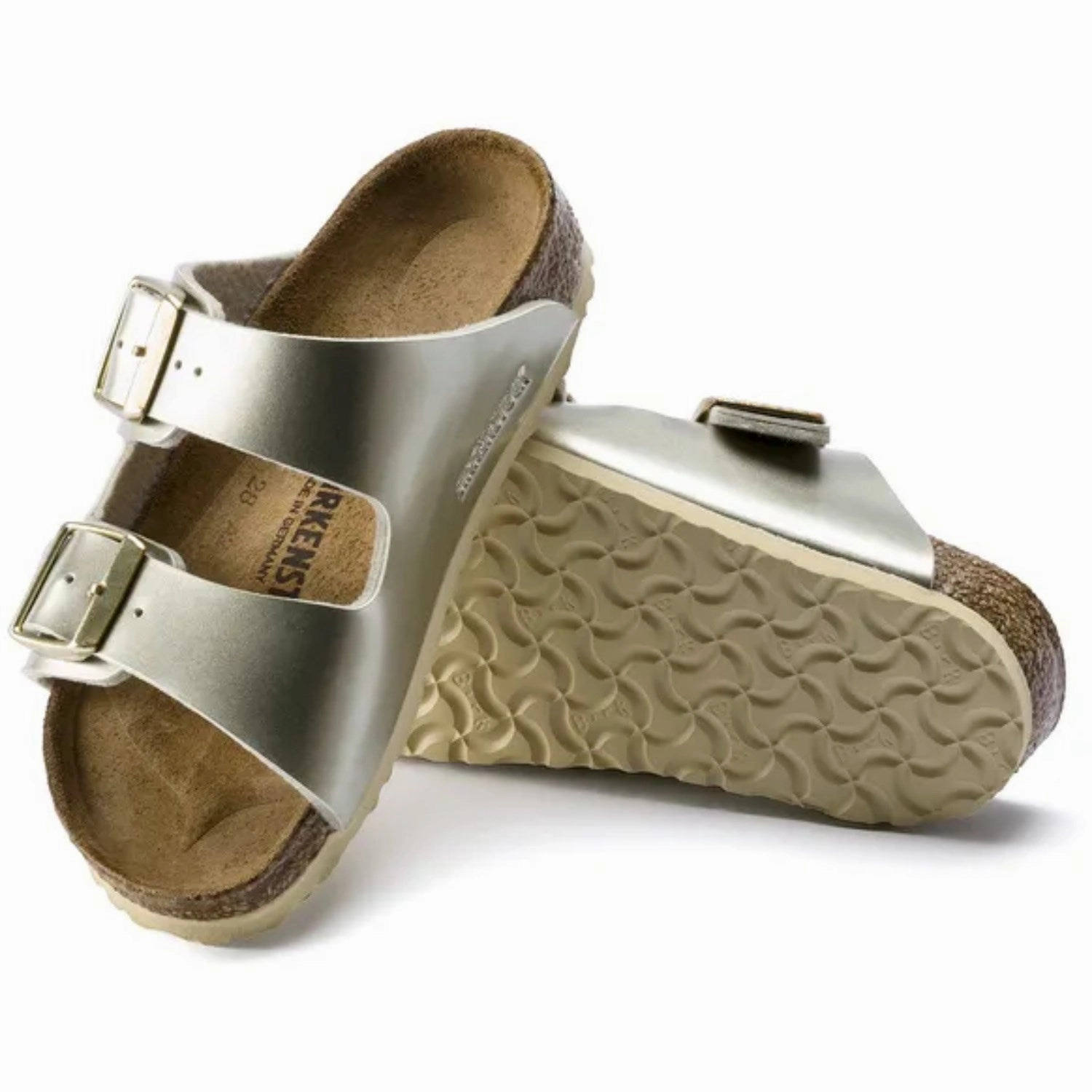 Built For Today Birkenstock Arizona Kids Bf Electric Metallic Gold