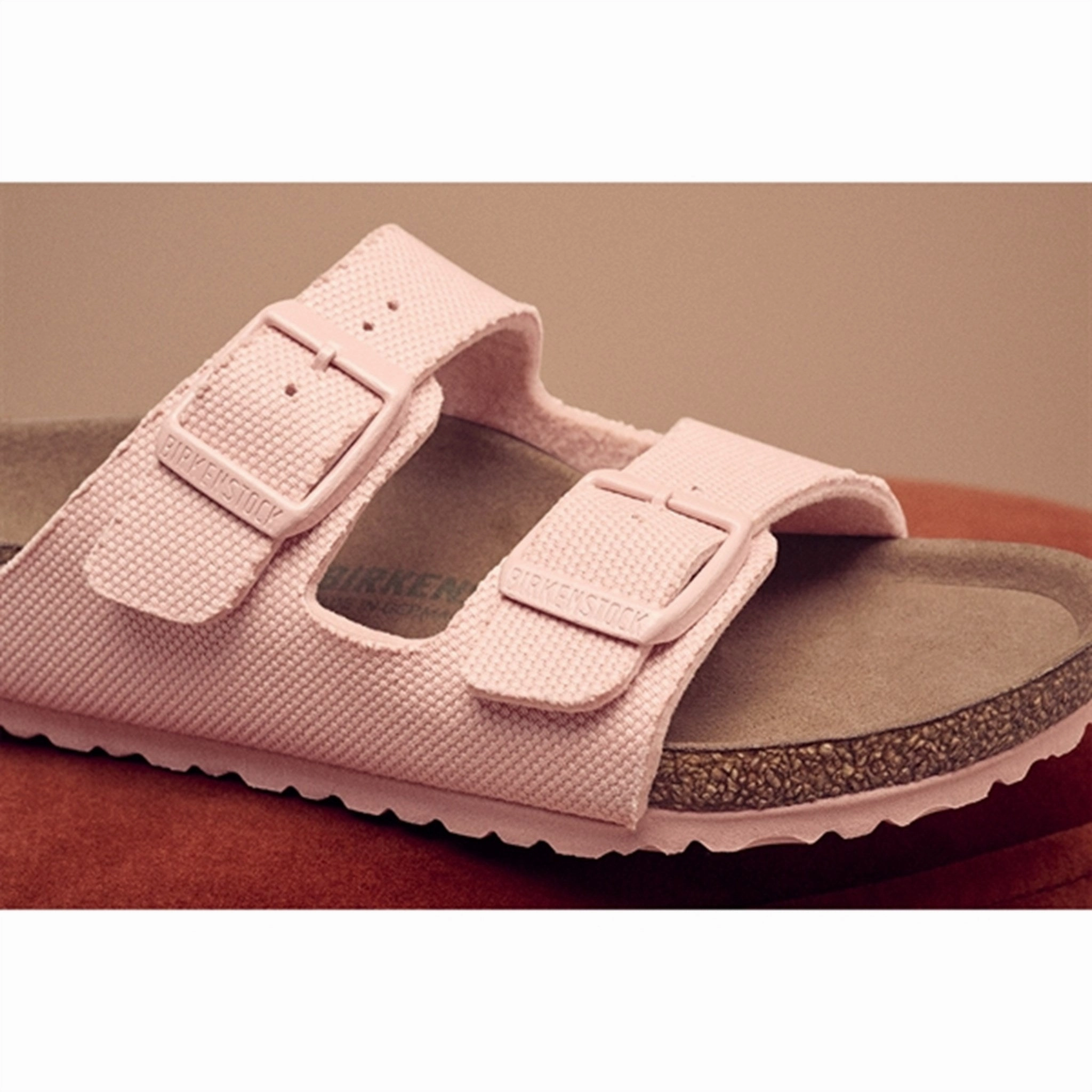 Seasonless Drop Birkenstock Arizona Kids Tex Canvas Soft Pink Sandals