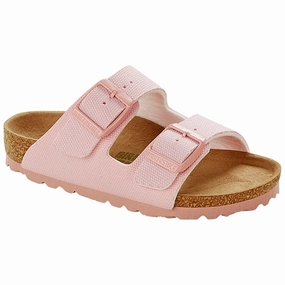 Birkenstock Arizona Kids Tex Canvas Soft Pink Sandals Refined And Raw Built For Pace