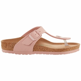 Crafted Silhouette Integrated Lifestyle Birkenstock Gizeh Kids Tex Canvas Soft Pink Sandals