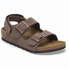 Birkenstock Milano As Kids Bfbc Mocca Smooth Layers Confident Minimal