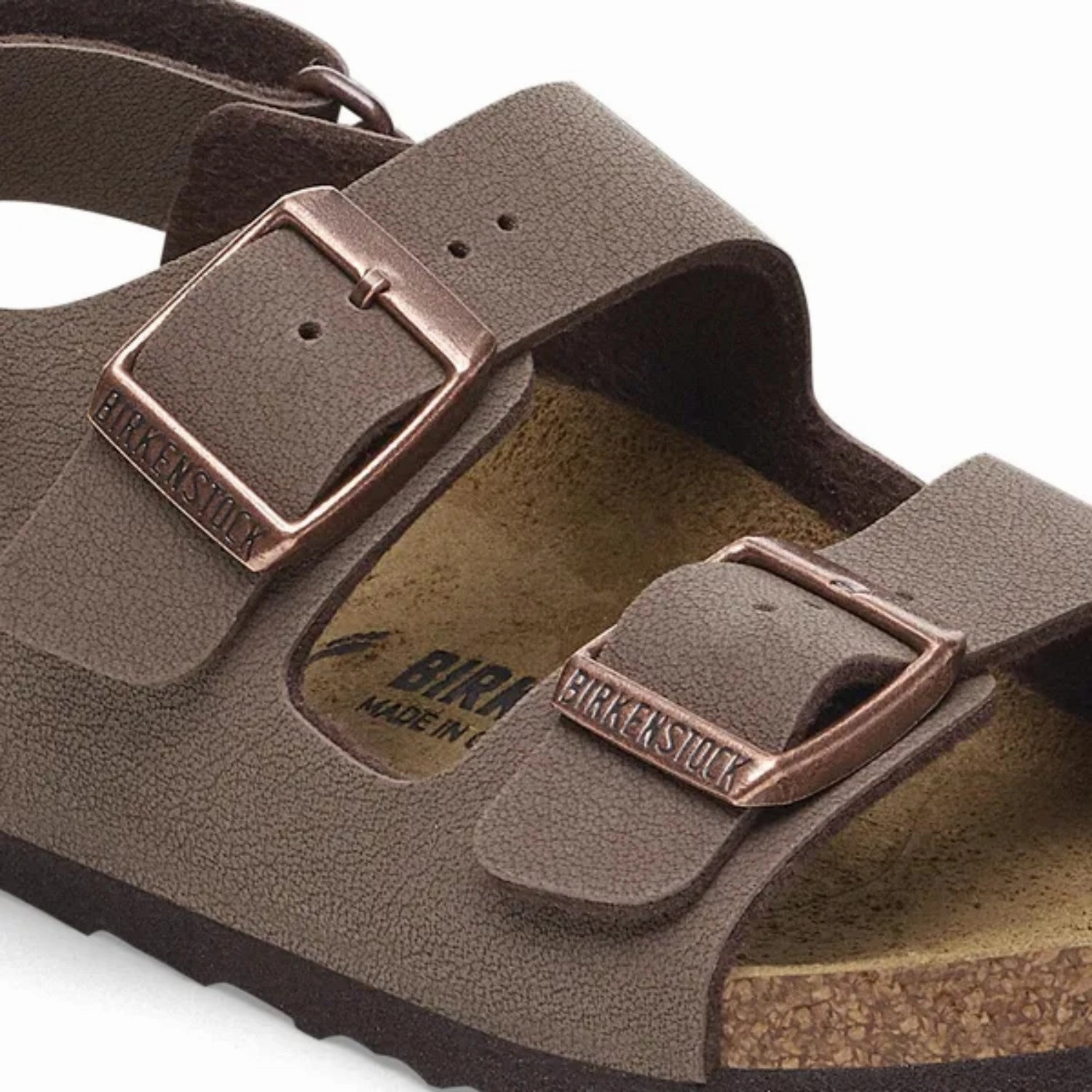 Birkenstock Milano As Kids Bfbc Mocca Bold Details