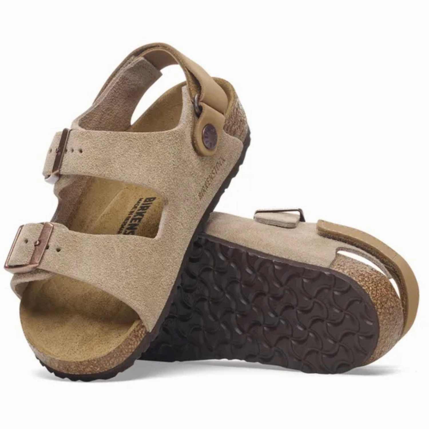 Birkenstock Milano As Kids Leve Taupe Shaped For Flow