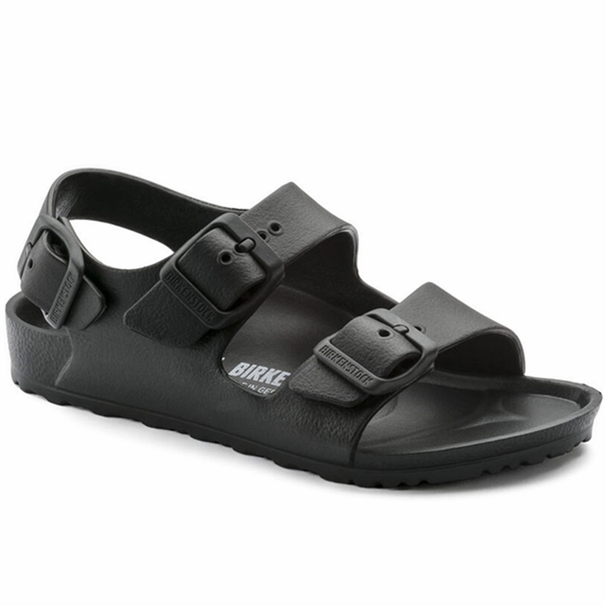 Sleek Mindset Bold In Simplicity Birkenstock Milano Eva Kids Black Sandal