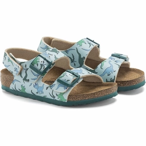 Driven By Comfort Step Into Rhythm Birkenstock Milano Hl K Bfdd Big Dino L. Blue Sandals