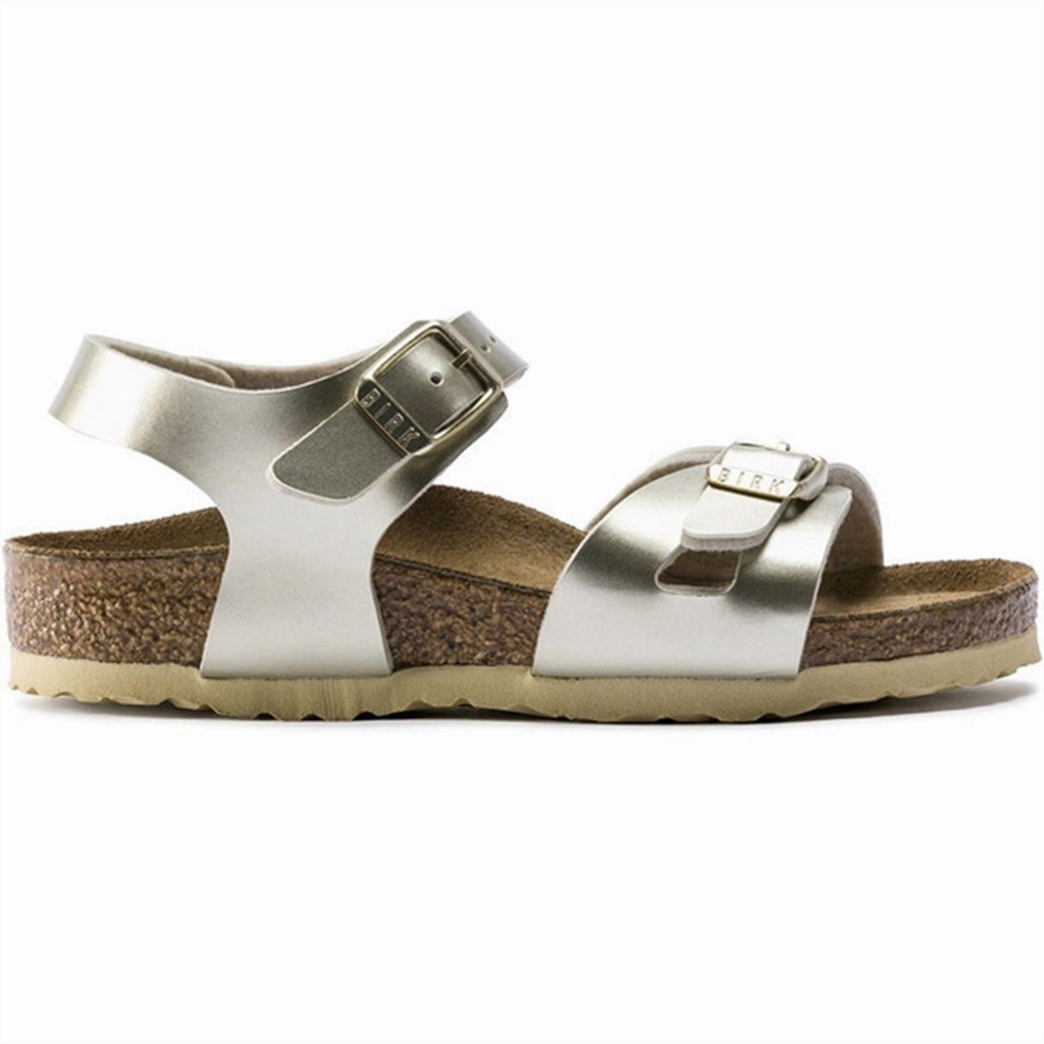 Birkenstock Rio Kids Bf Electric Metallic Gold Sandals Open Utility Form And Function