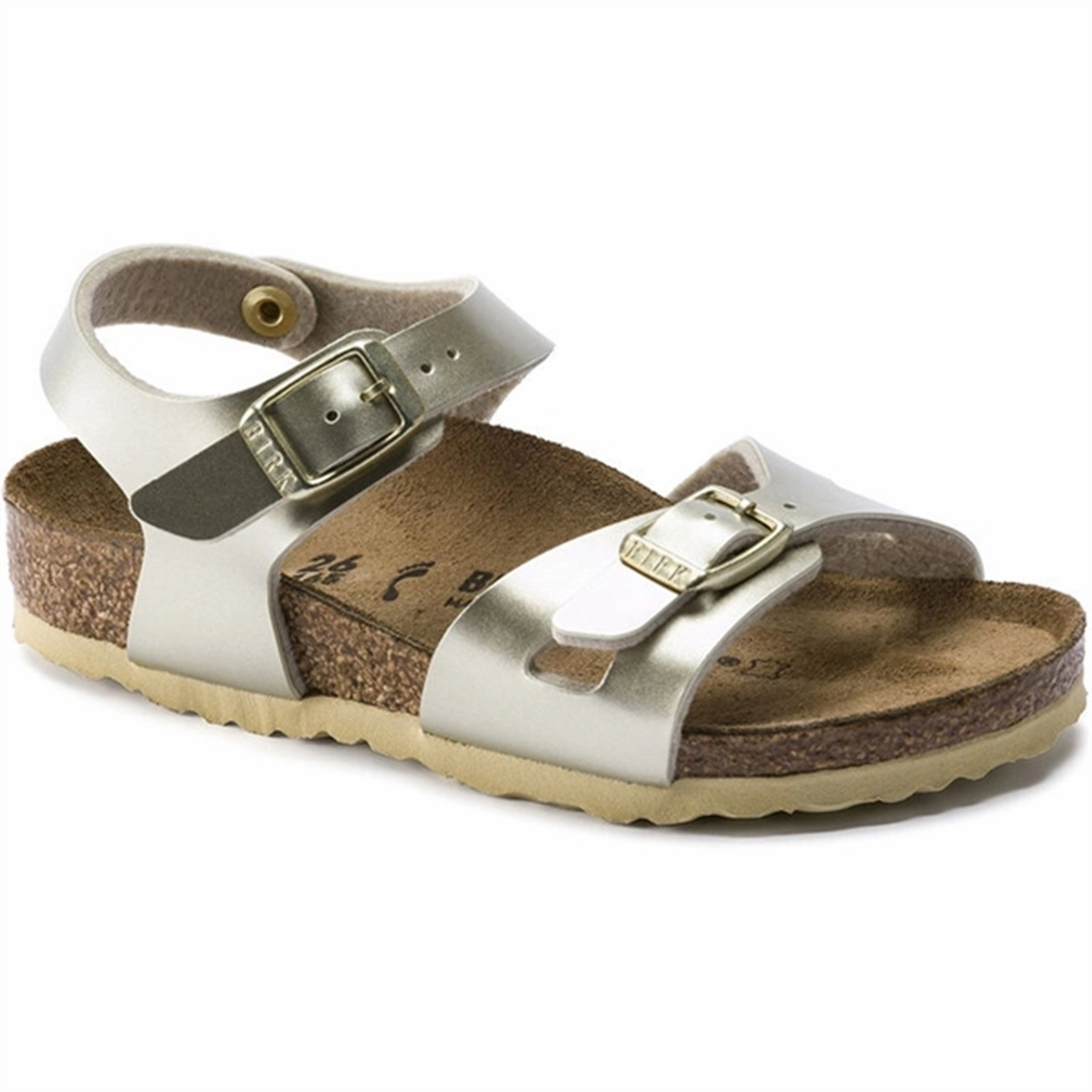 Constant Vibe Subtle Tone Birkenstock Rio Kids Bf Electric Metallic Gold Sandals