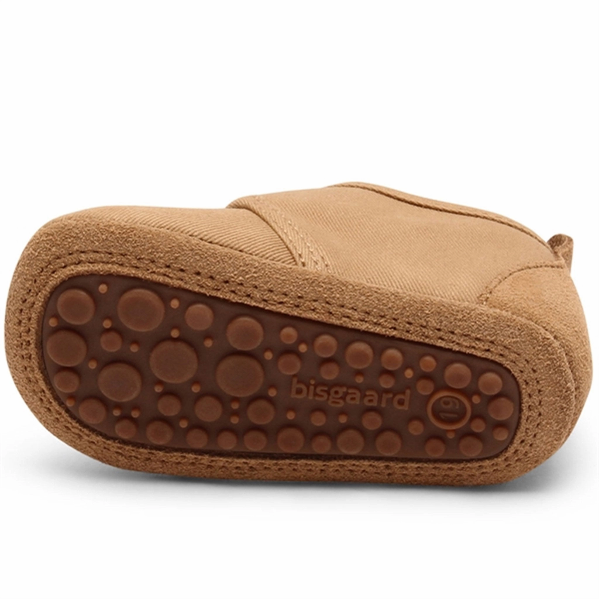 Bisgaard Baby Cotton Home Shoe Camel Easy Fit System
