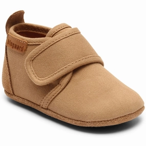 Bisgaard Baby Cotton Home Shoe Camel New Classics