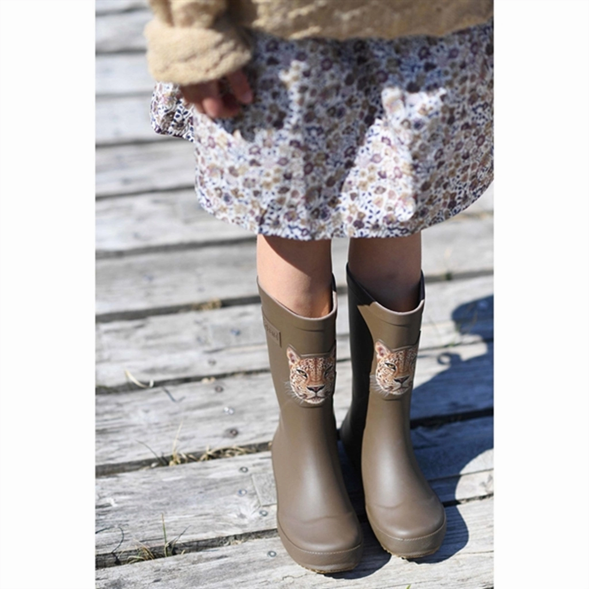 Motion-Driven Streamline Your Day Bisgaard Basic Rubber Boots Brown Jaguar
