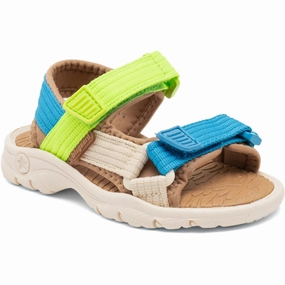 Bisgaard Bright Blue/Green Nico Sandal Adapted Living