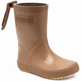 Minimal Mood Bisgaard Brown Glitter Fashion Rubber Boot