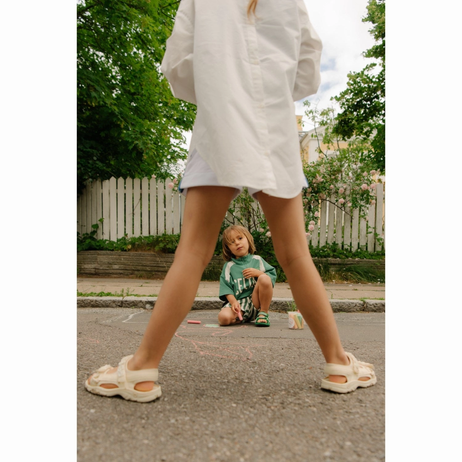 Style To Evolve Crafted To Move Bisgaard Daisy Off White Trine Kj?R X Franca Sandal
