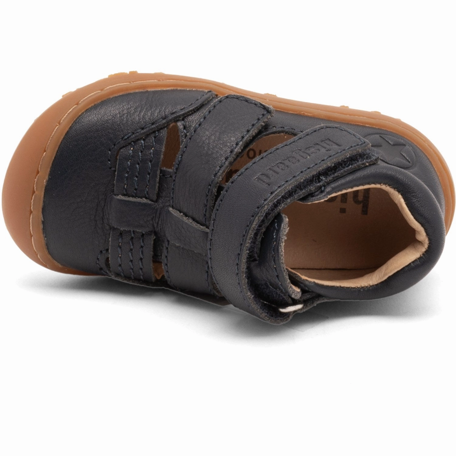 Bold And Clean Simple City Bisgaard Dark Blue Barefoot Hana First Step Shoe