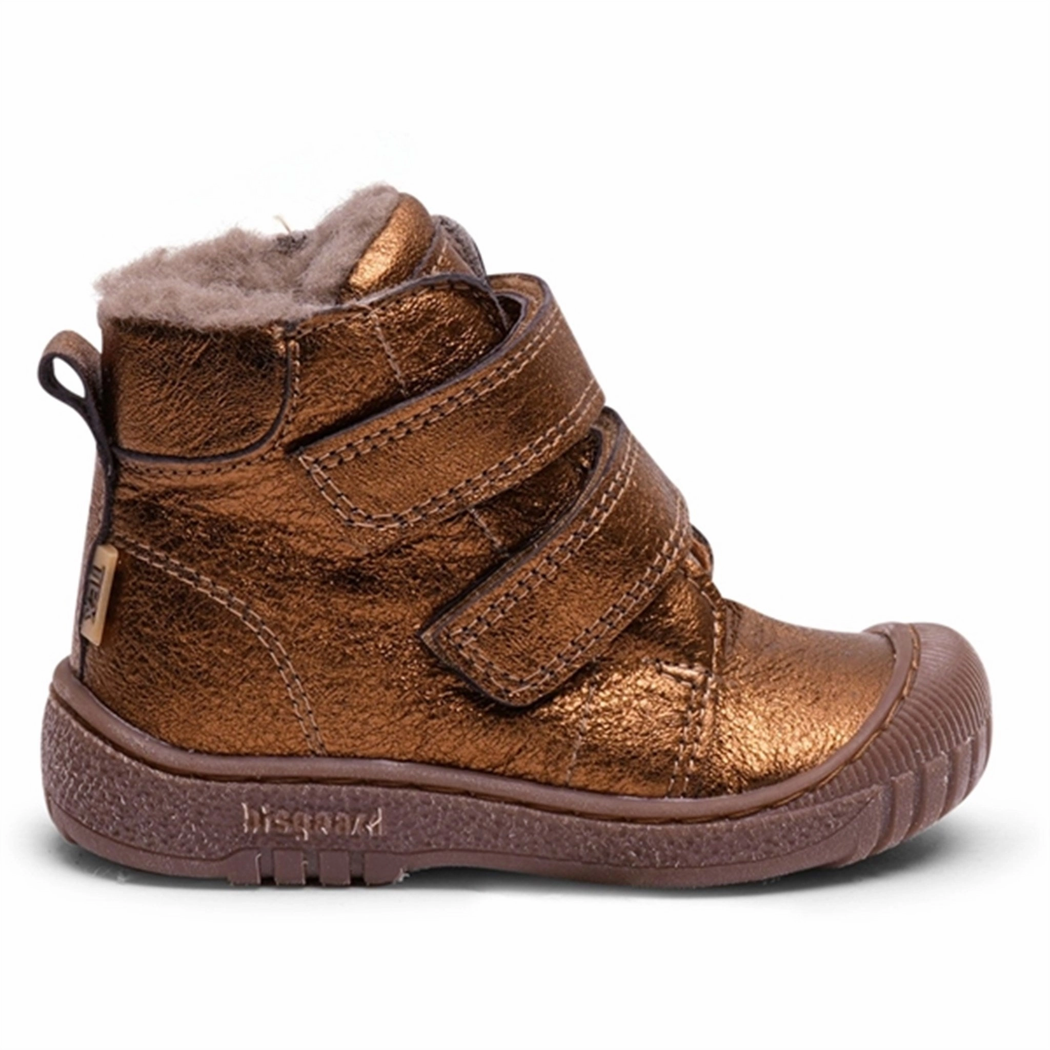 Bisgaard Evon Tex Shoes Bronze Metallic Fluid-Form Design Style Made Easy