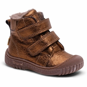 Precision Style Refined Structure Bisgaard Evon Tex Shoes Bronze Metallic