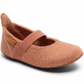 Modern Rhythm Bisgaard Indoor Shoes Wool Velcro Rose