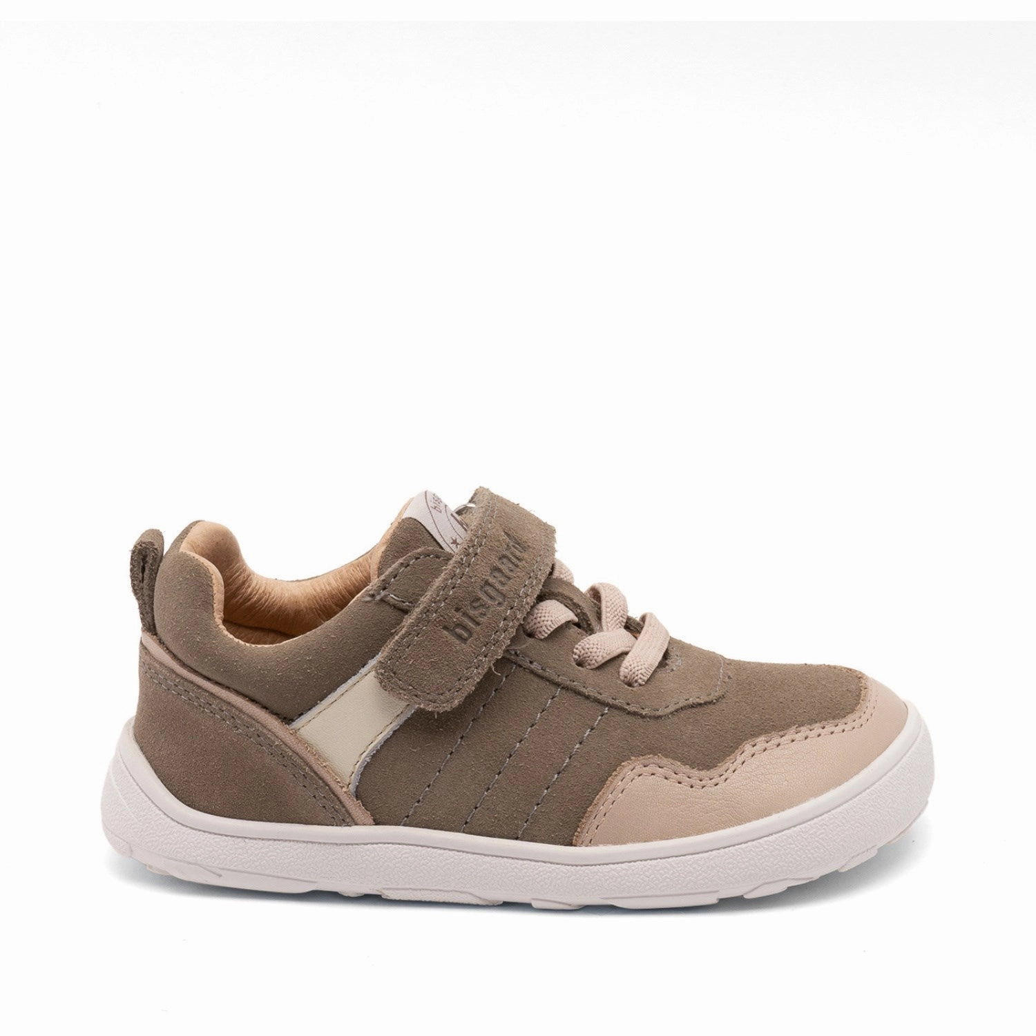 Bisgaard Khaki Barefoot Baloo Velcro Shoe Layered Living