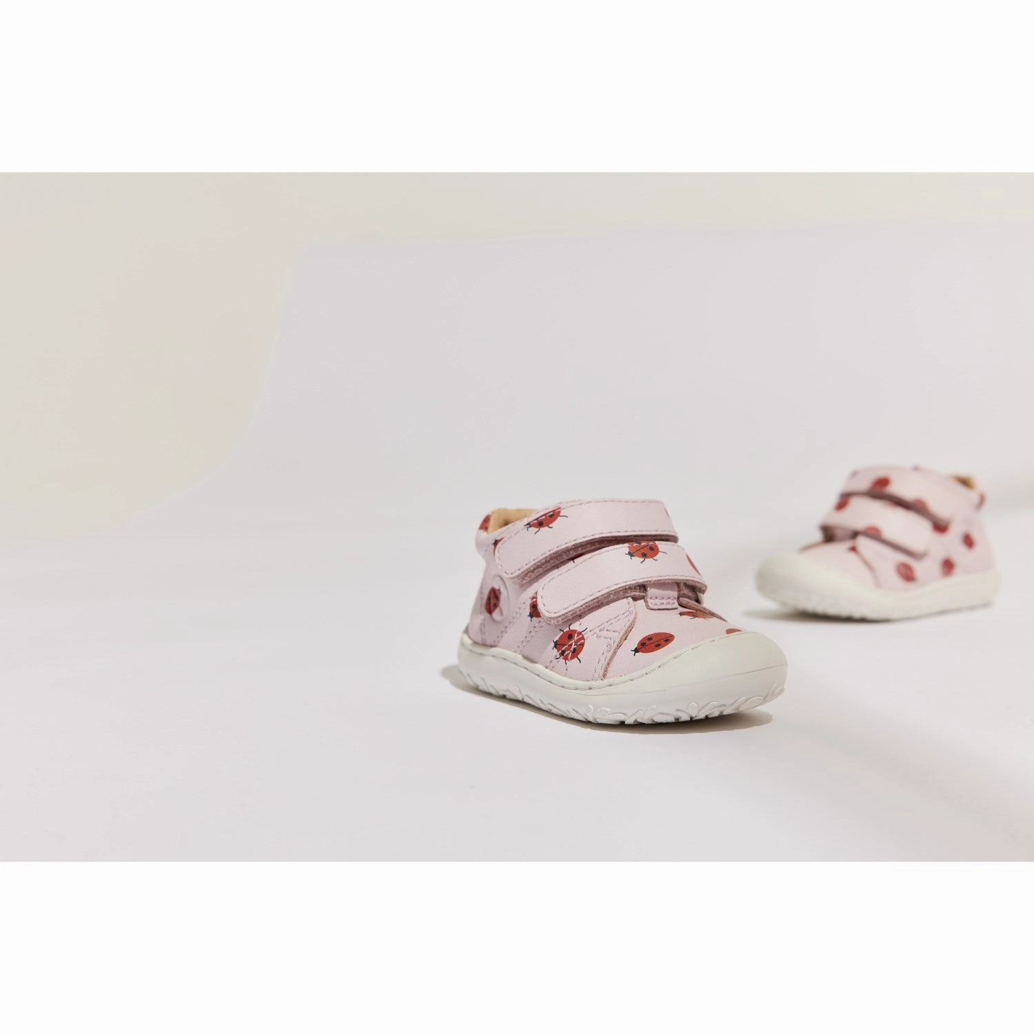 Bisgaard Lady Bugs Barefoot Hale V First Step Shoe Minimal Details