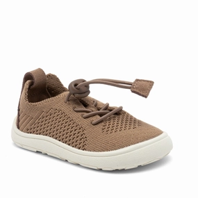 Comfort-Driven Bisgaard Latte Barefoot Jua First Step Shoe