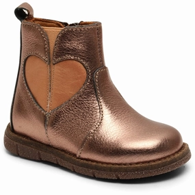Bisgaard Maggie Boots Platin Crackle Crafted In Flow