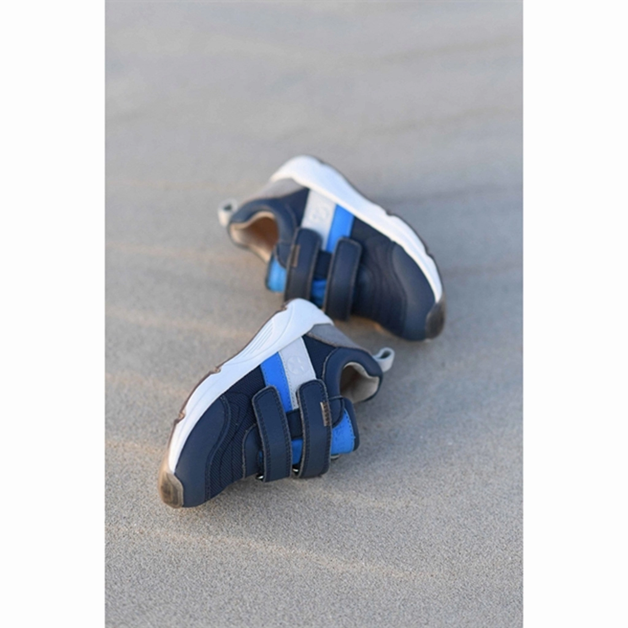 Bisgaard Matti S Velcro Shoe Navy Street-Ready