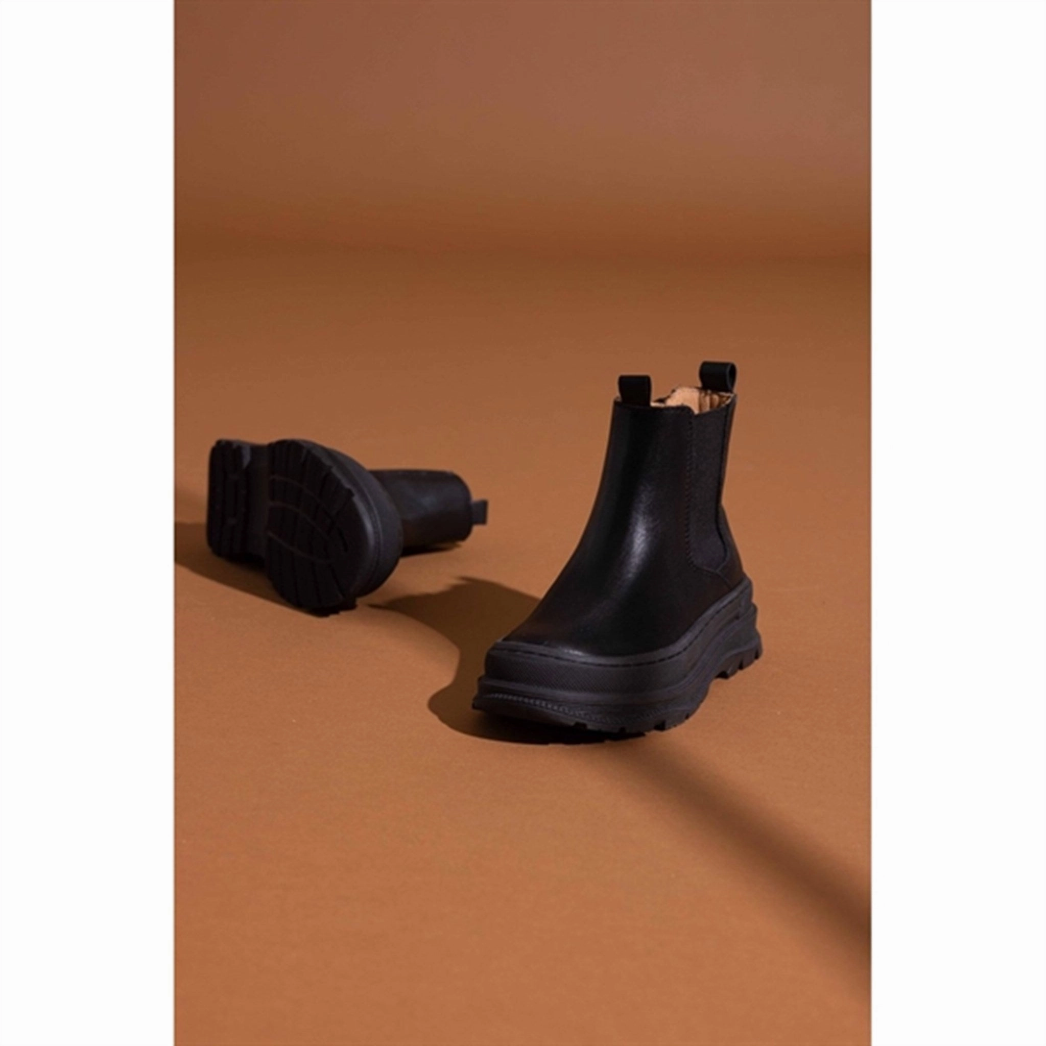Style Without Noise Clean-Motion System Bisgaard Mila Lamb Boots Black