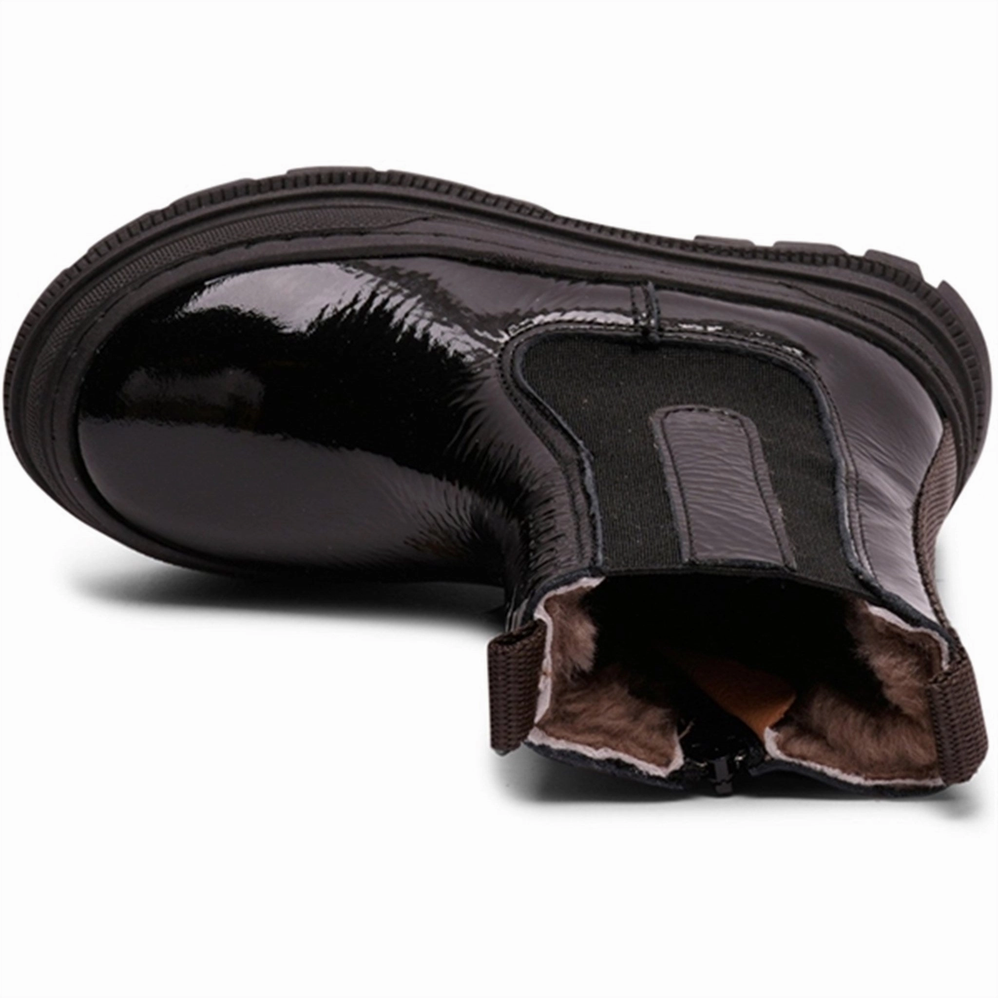 Calm Layers Designed For Pace Bisgaard Mila Lamb Boots Black Patent