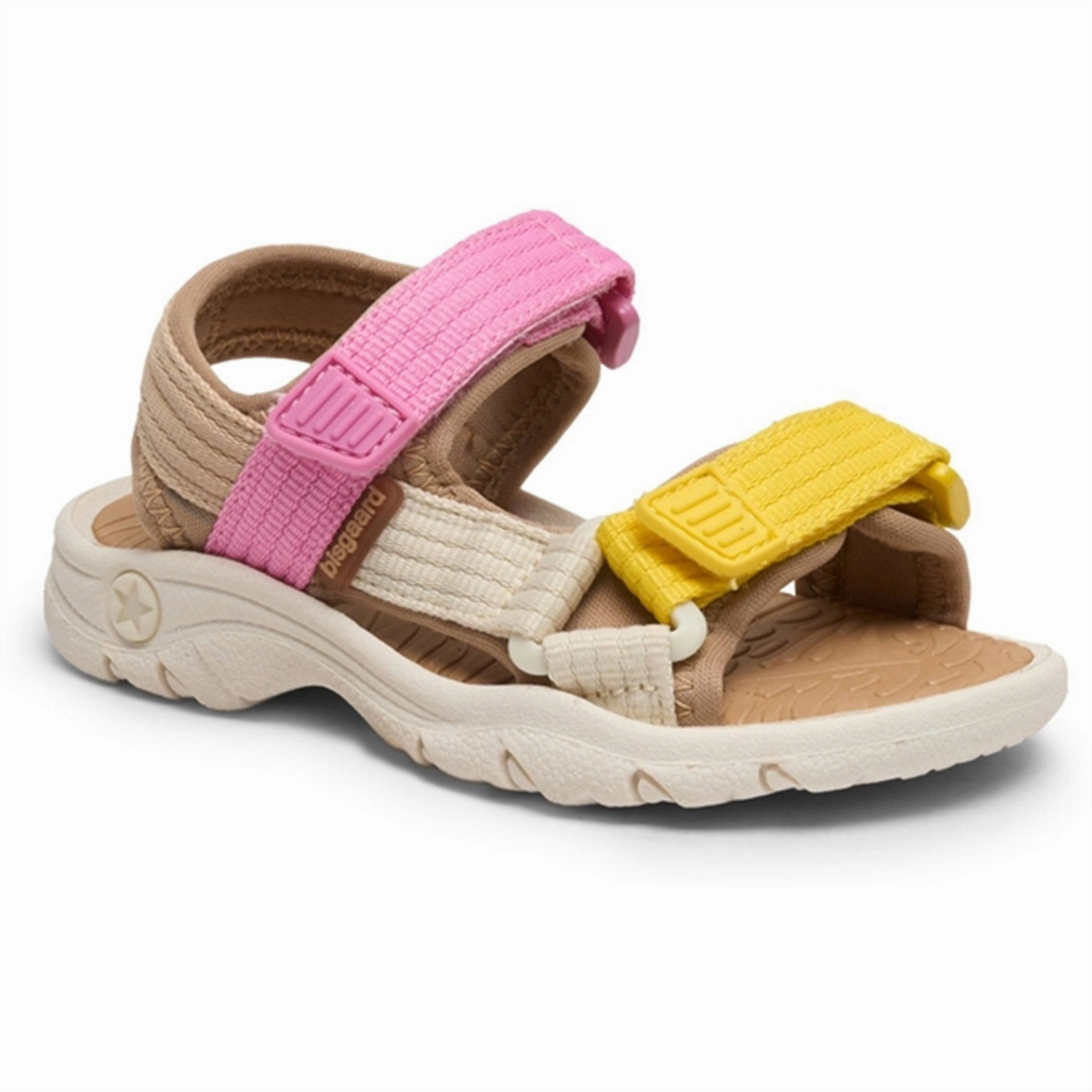 Function-First Fit Bisgaard Nico Sandal Yellow/Pink