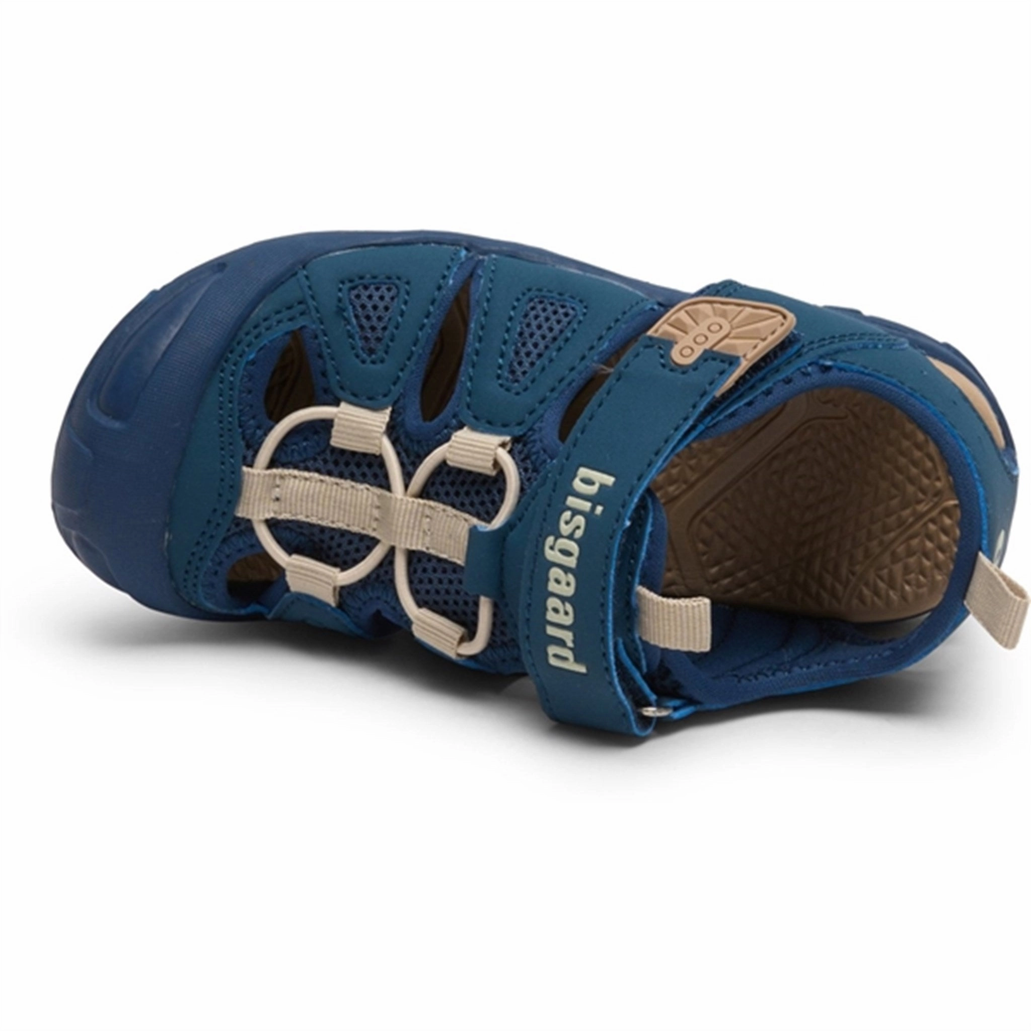 Bisgaard Parker Velcro Sandal Navy Comfort In Motion