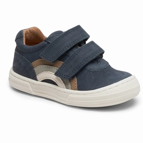 Bisgaard Rainbow Low Velcro Shoe Marine Streamlined Look Layered Living