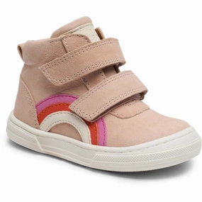 Bisgaard Rainbow Velcro Shoe Nude Freedom Dressed Ready For Change