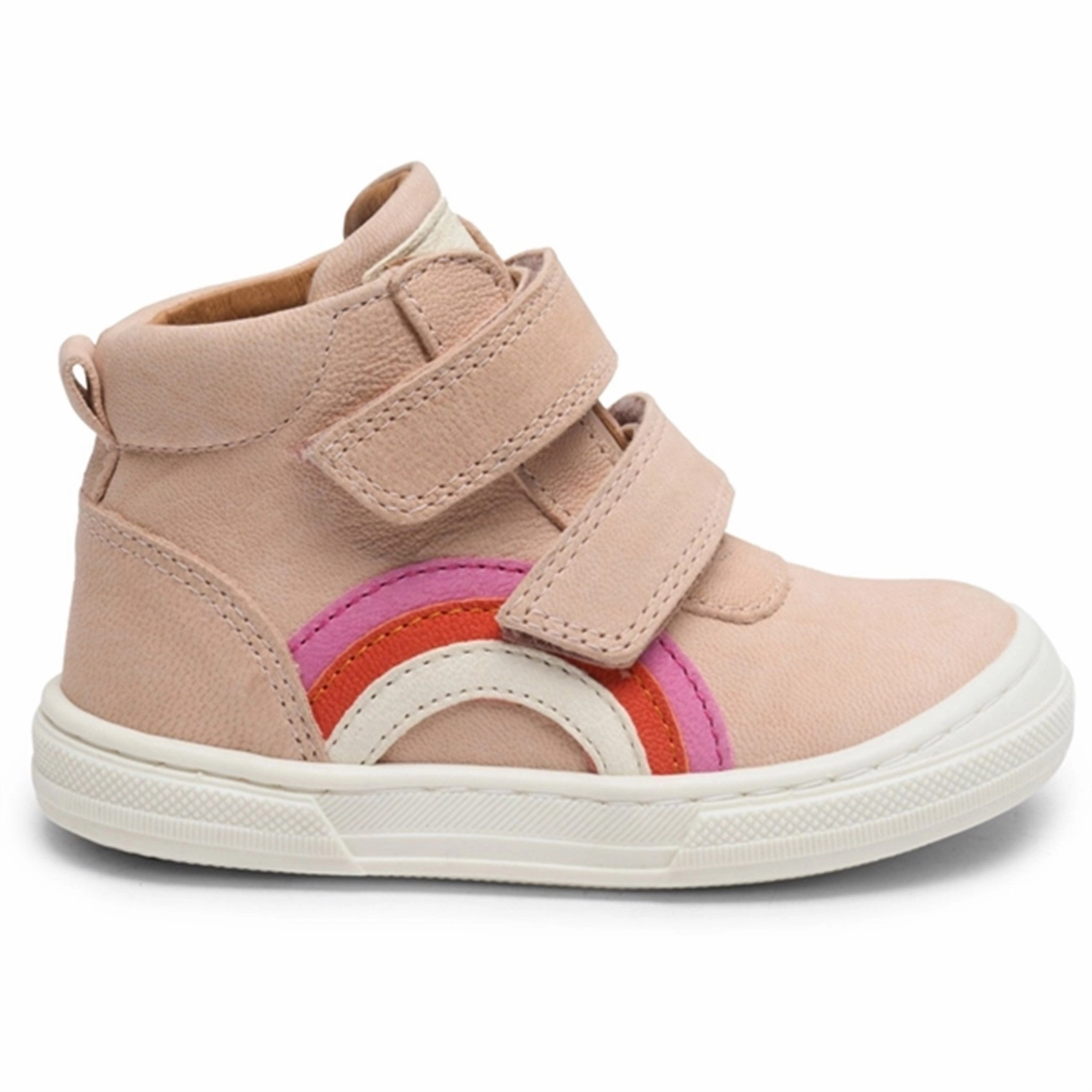 Utility In Style Bisgaard Rainbow Velcro Shoe Nude