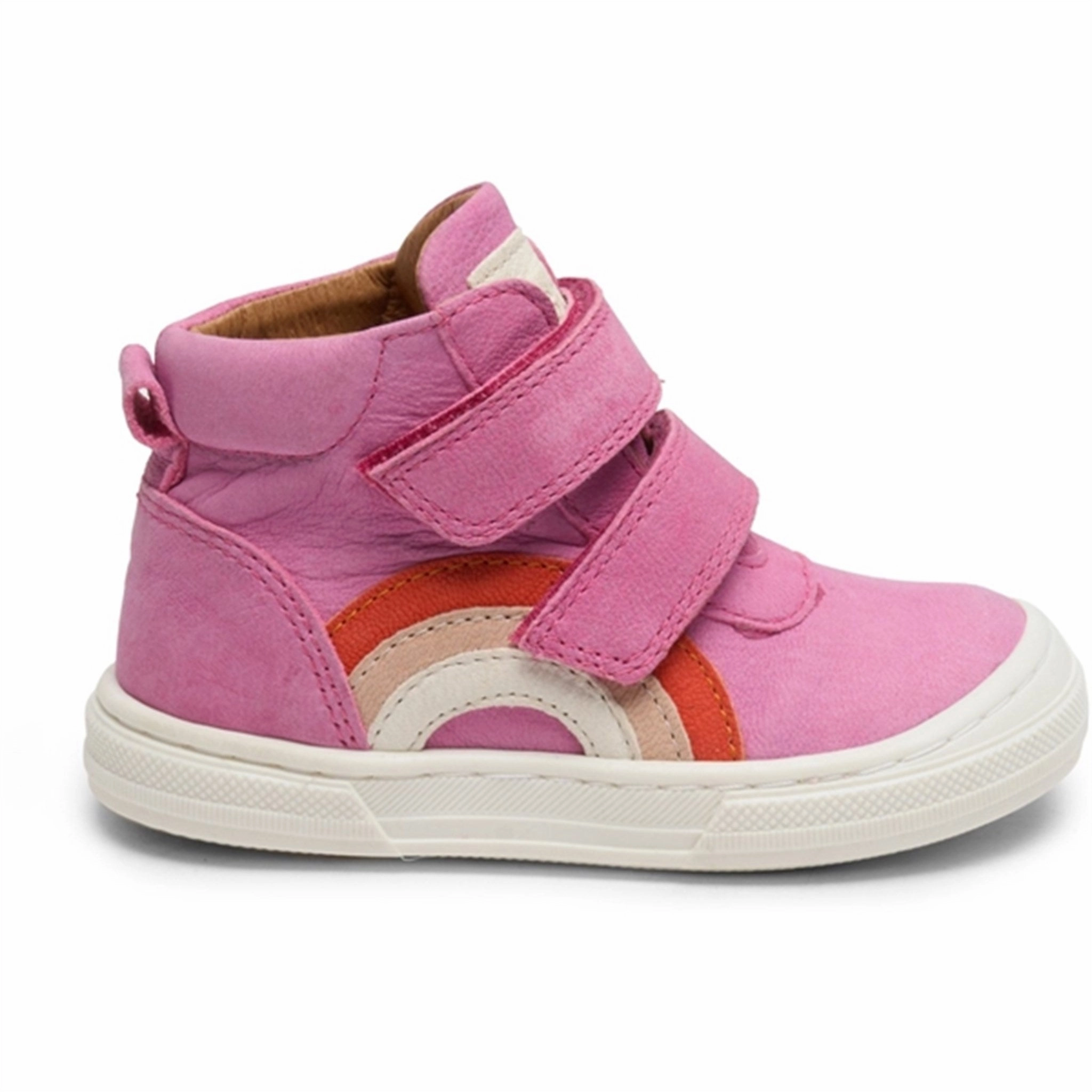Pure Lineswear Bisgaard Rainbow Velcro Shoe Pink