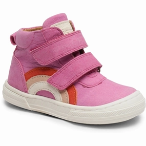 Bisgaard Rainbow Velcro Shoe Pink Fresh Function Tailored For Life