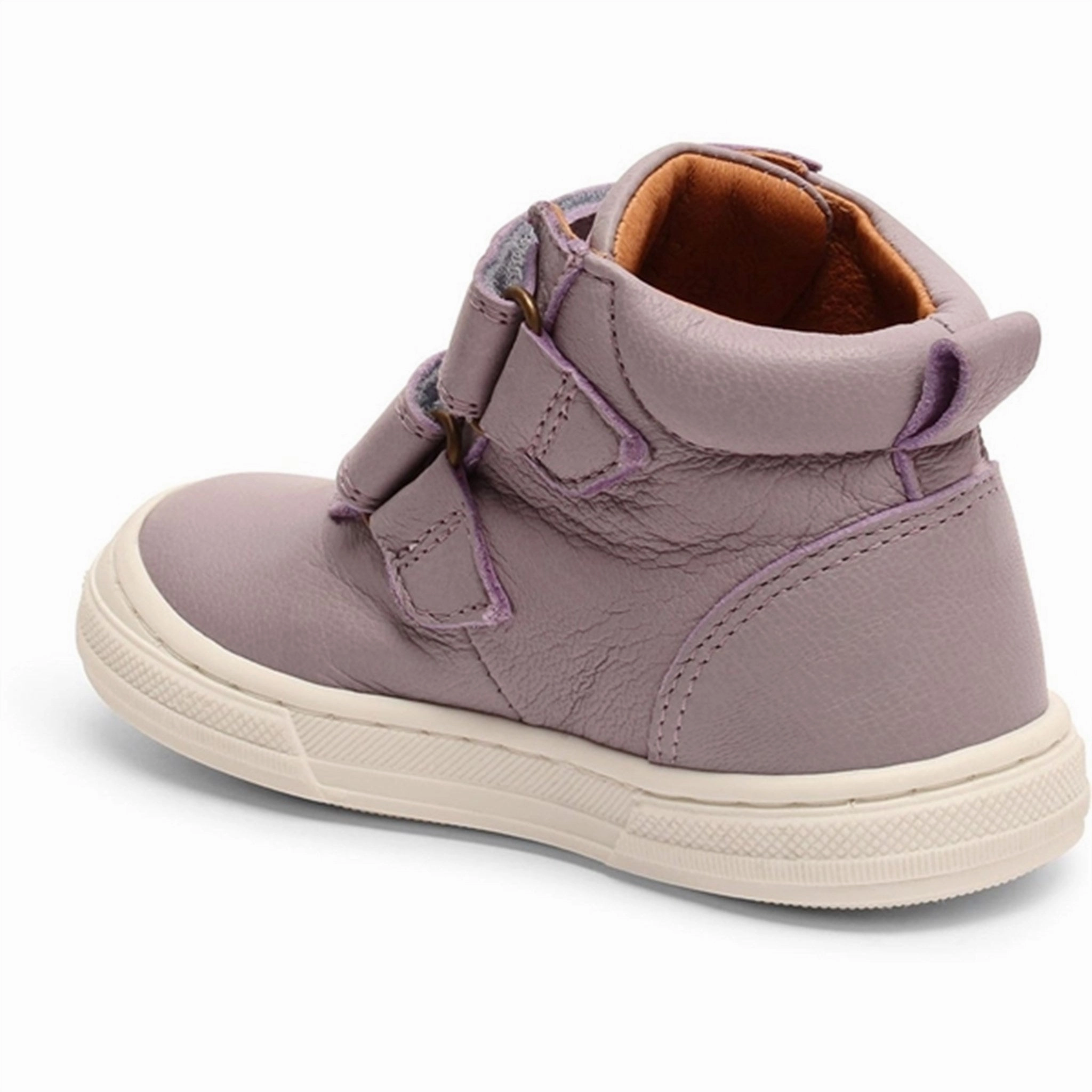 Bisgaard Rainbow Velcro Shoe Purple Easy Motion Clean-Styled