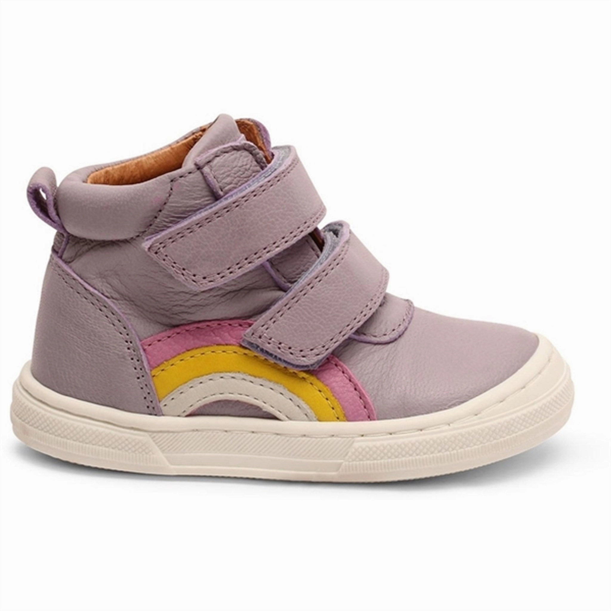 Bisgaard Rainbow Velcro Shoe Purple Daily Balance Purpose-First Outfit