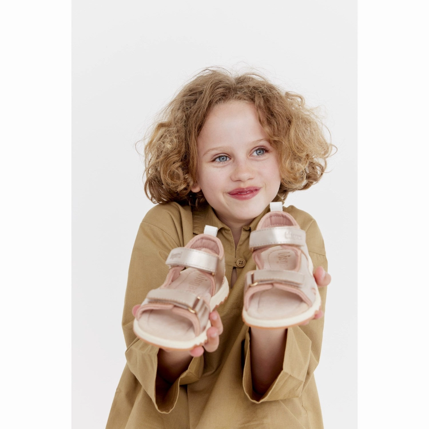 Bisgaard Rose Gold Coco Sandal Calm Layers Integrated Cool
