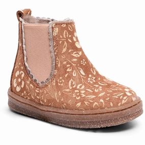 Go-Anywhere Style Bisgaard Siggi Lamb Starter Shoes Brandy Flowers