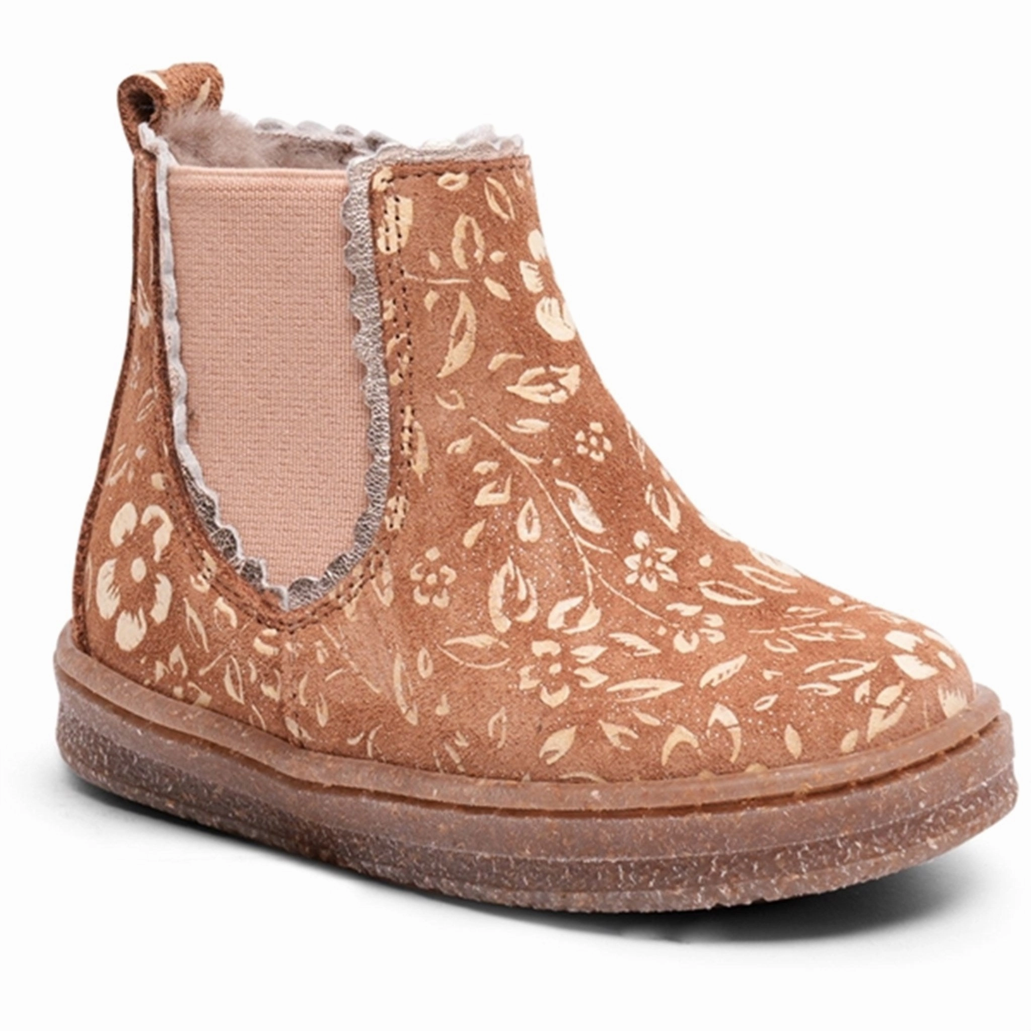 Go-Anywhere Style Bisgaard Siggi Lamb Starter Shoes Brandy Flowers