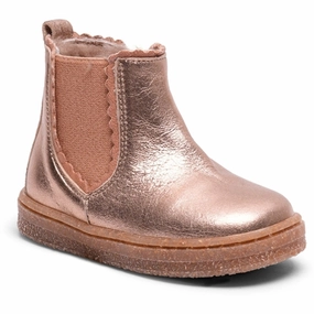 Bisgaard Siggi Lamb Starter Shoes Gold Metallic Tone-Driven
