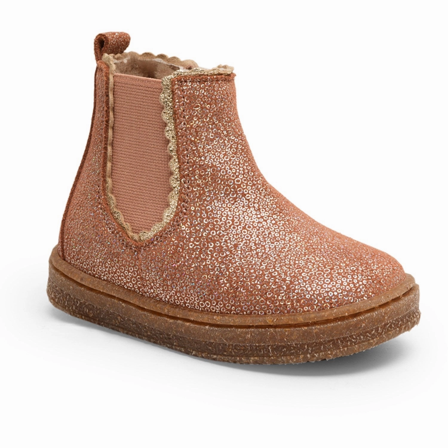 Bisgaard Sparkly Rose Siggi Lamb Beginner Shoes Versatile Pulse Lifestyle Fusion