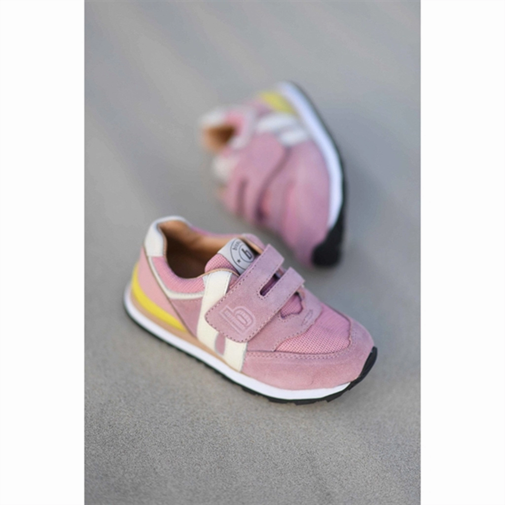 Bisgaard Winston S Velcro Shoe Blush Everyday Function
