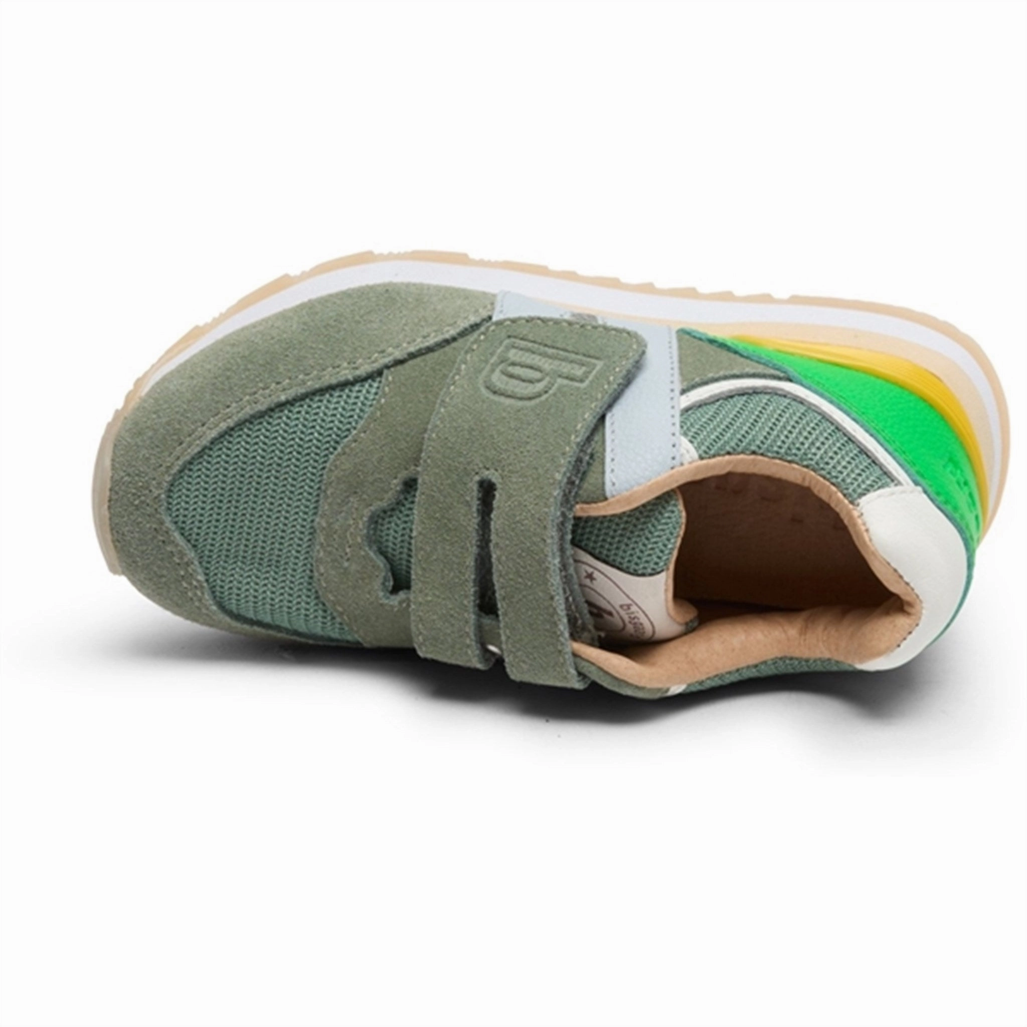 Bisgaard Winston Velcro Shoes Green Calm In Motion Form And Motion